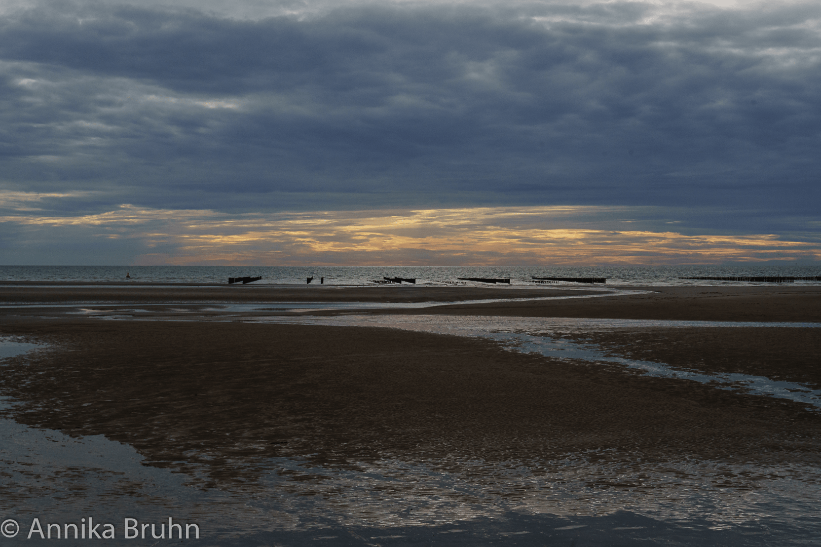 Ebbe Abenddämmerung